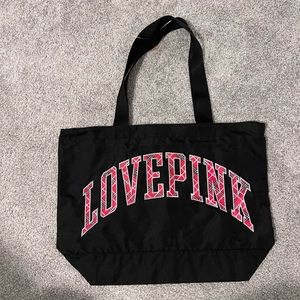 New VS PINK Plaid Logo Weekender Tote